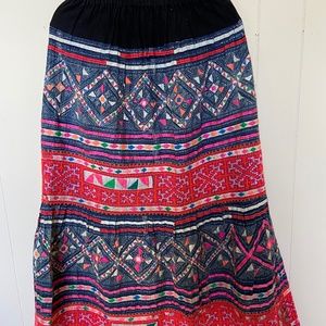 Vintage patchwork Hmong skirt